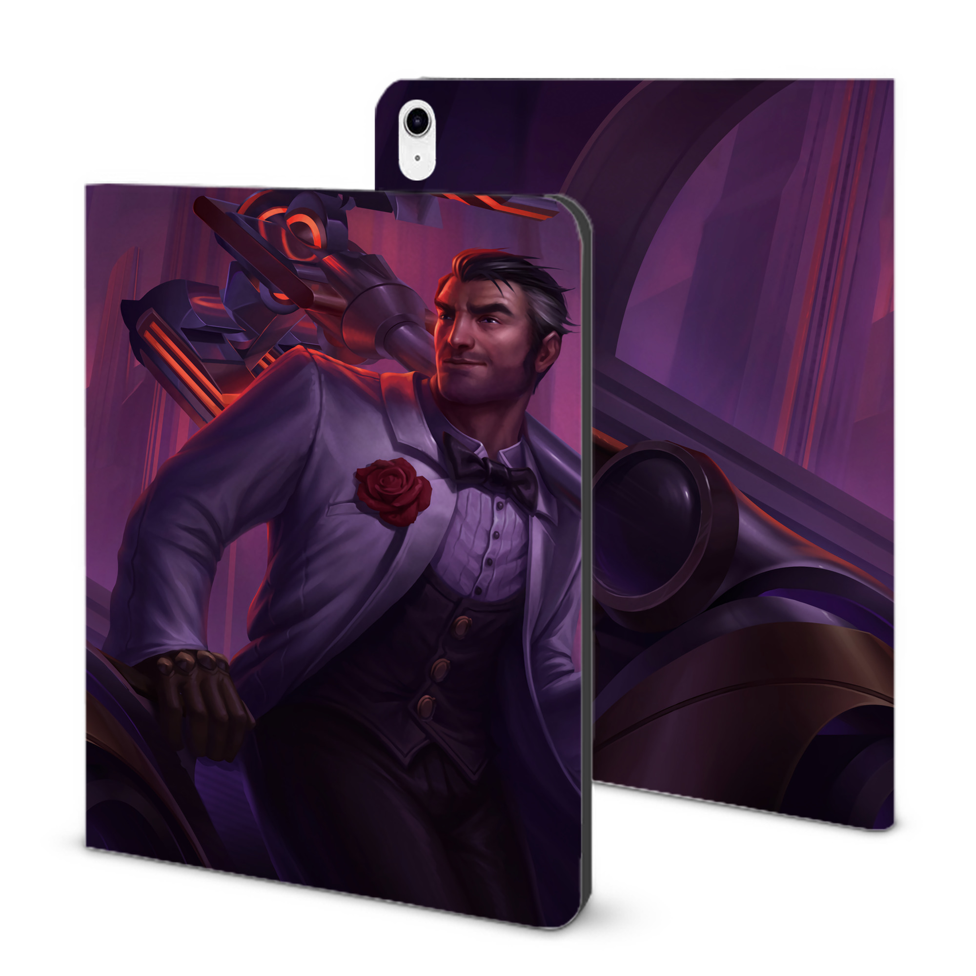 （画像用） リーグ・オブ・レジェンド League of Legends LOL IPad ケース ブック型 PUレザー TPU 耐衝撃 軽量 薄型 ペン収納なし 全面保護 IPad 各モデル対応